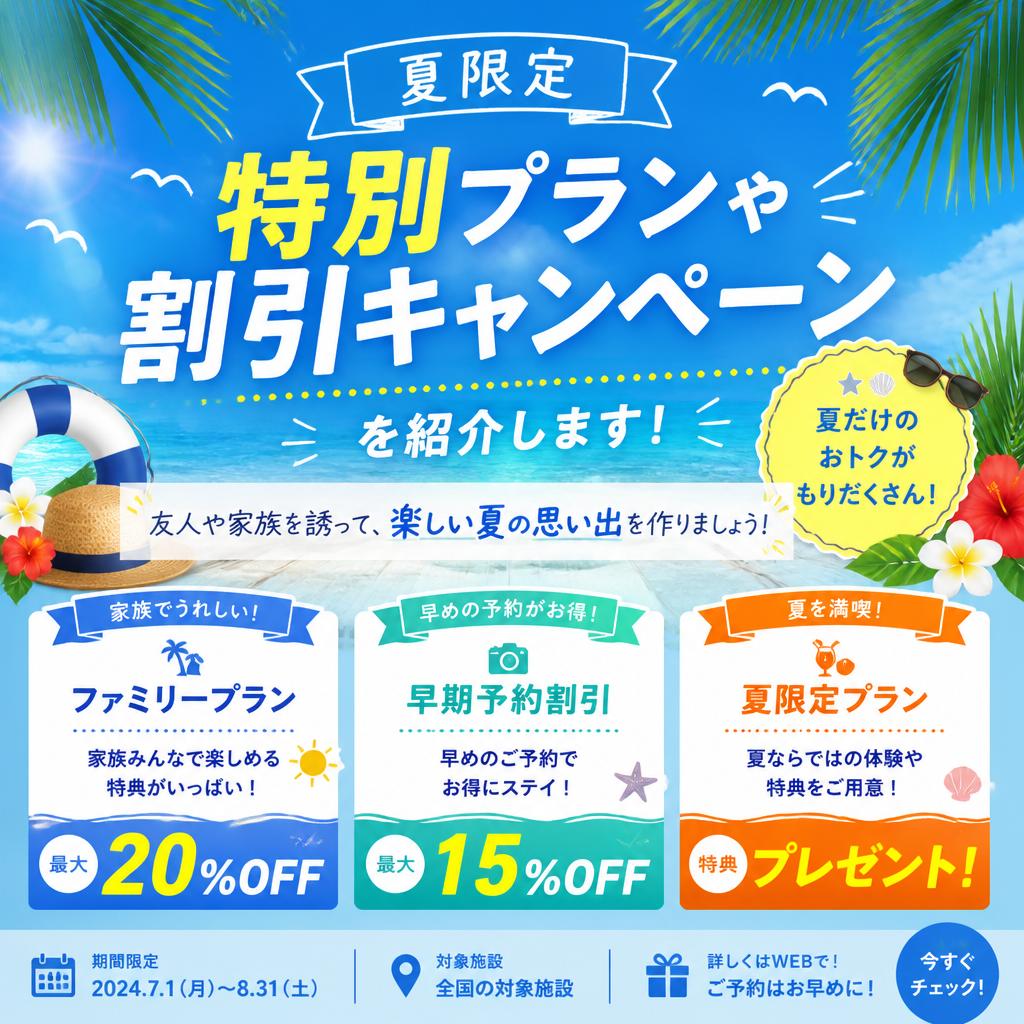 夏の特別プラン！