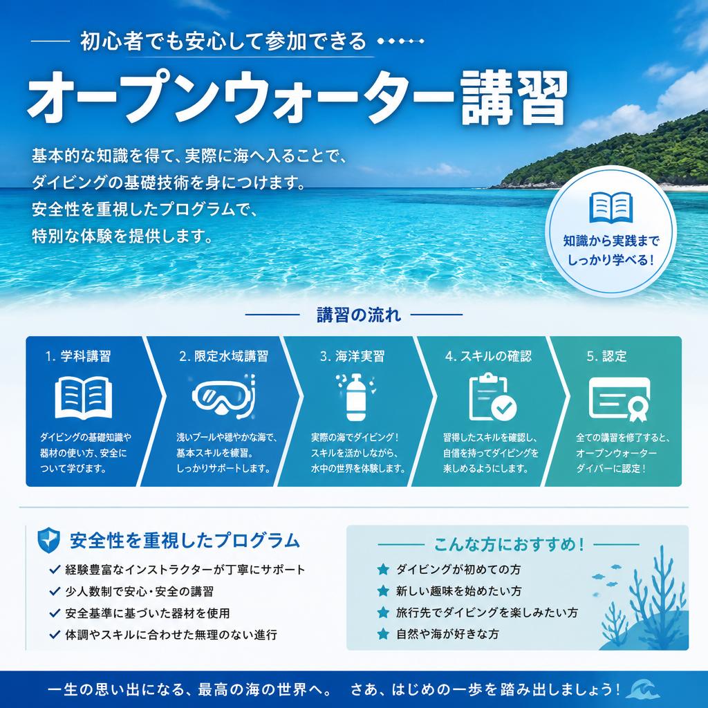 オープンウォーター講習の内容