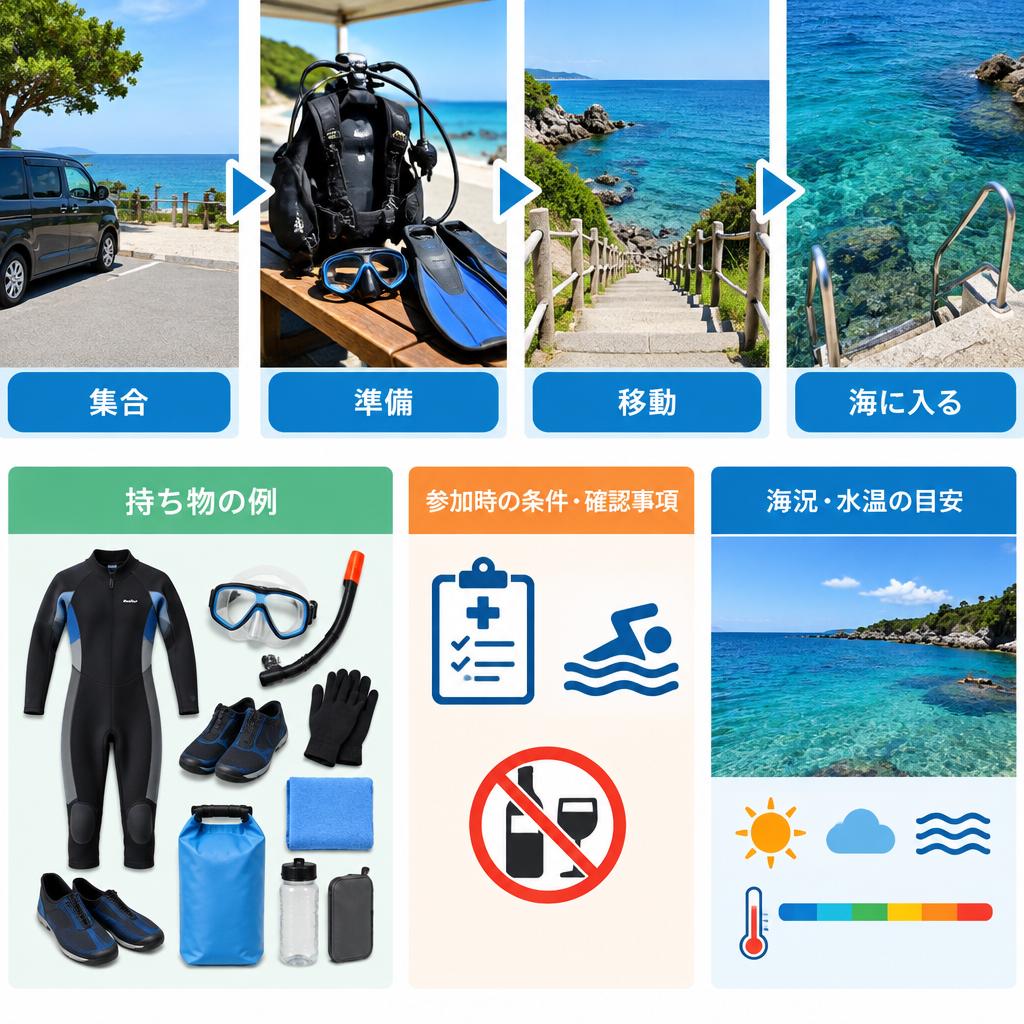参加前にチェック。秋のダイビング準備と当日の流れ